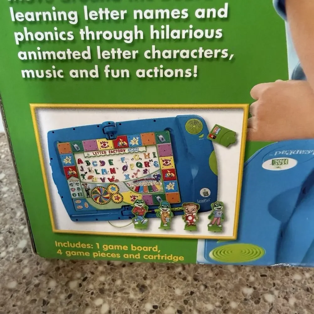 LeapFrog LeapPad Letter Factory Game Pre-K Teaches Phonics LeapPad Game NEW